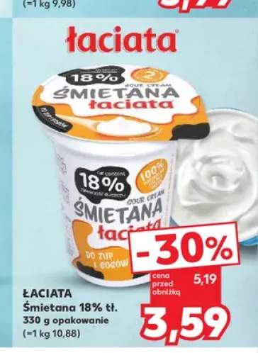 Śmietana 18% Łaciata