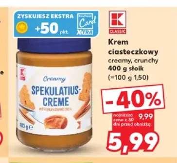 Krem ciasteczkowy crunchy K-Classic +1 wariant