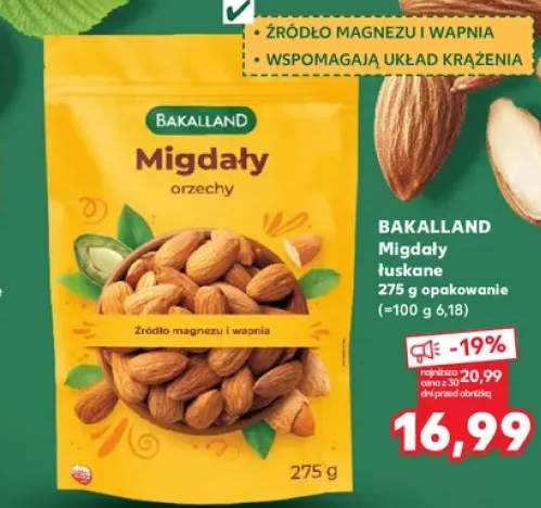 Migdały łuskane Bakalland