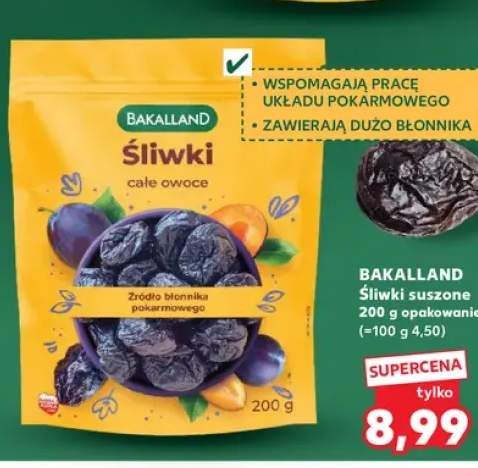 Śliwki suszone Bakalland