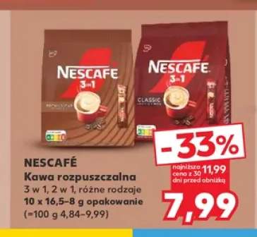 Kawa rozpuszczalna Nescafé 3in1 Classic +1 wariant