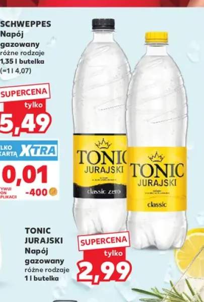 Napój gazowany Tonic Jurajski Classic Zero +1 wariant