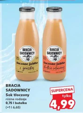 Sok tłoczony Bracia Sadownicy Tłoczone jabłko z gruszką +1 wariant