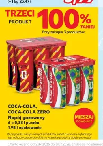 Napój gazowany Coca-Cola 6-pak 330 ml +1 wariant