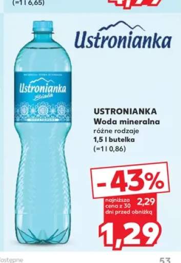 Woda mineralna Ustronianka Biała