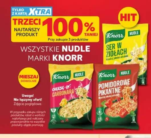 Nudle marki Knorr +3 warianty