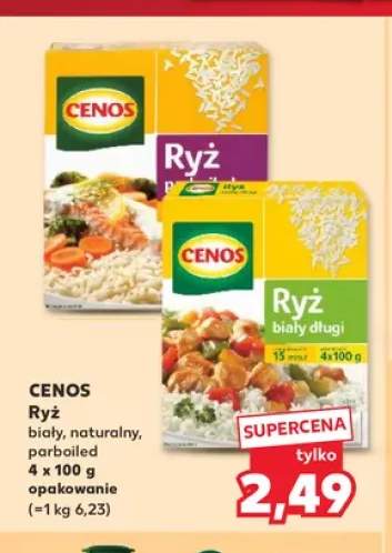 Ryż biały długi Cenos 4-pak 100 g +2 warianty