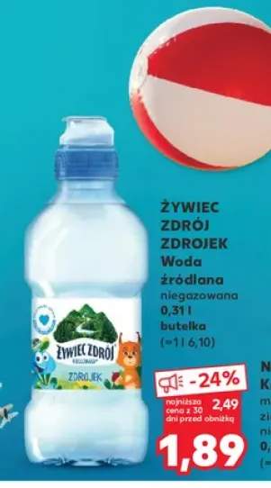Woda źródlana niegazowana Żywiec Zdrój Zdrojek
