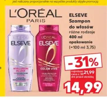 Szampon do włosów L'Oréal Elseve Hyaluron Plump +1 wariant