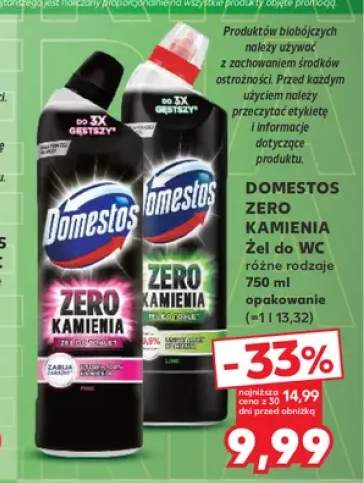 Żel do WC Domestos Zero Kamienia