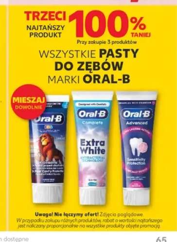 Pasty do zębów marki Oral-B +3 warianty
