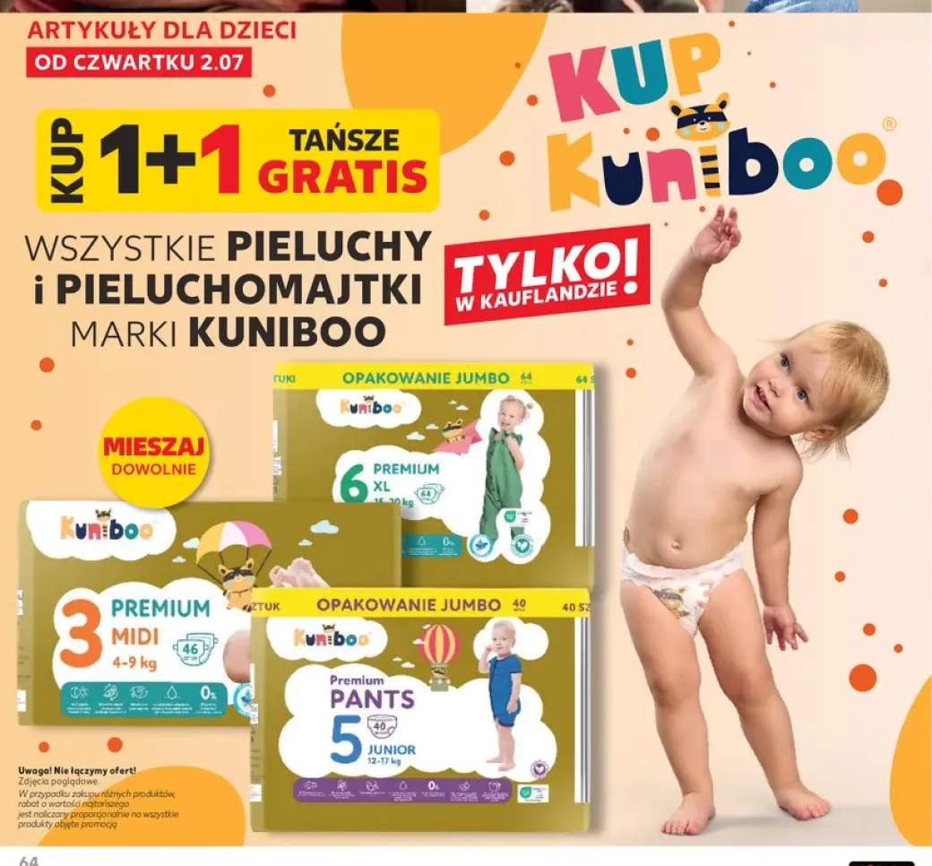 Pieluchy i pieluchomajtki Kuniboo +3 warianty