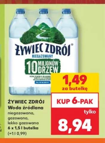 Woda źródlana niegazowana Żywiec Zdrój +2 warianty