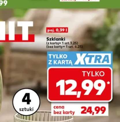 Szklanki 0,39 l