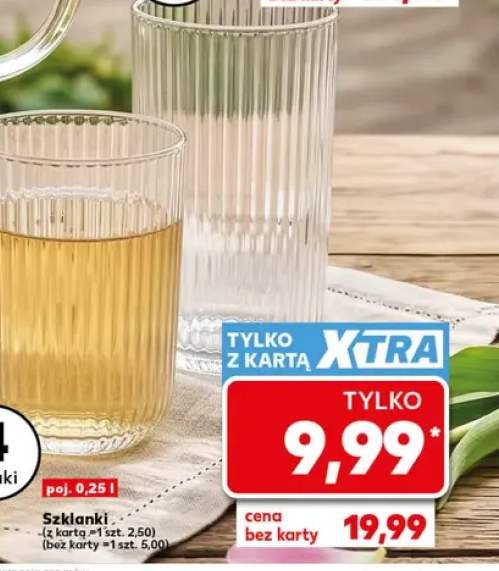 Szklanki 0,25 l