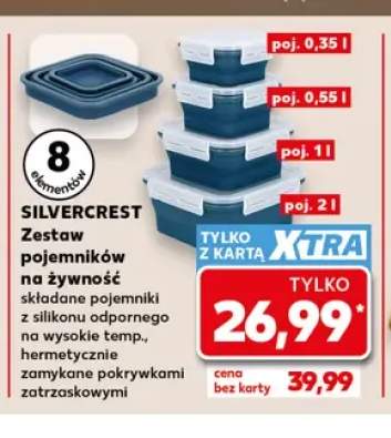 Zestaw pojemników na żywność Silvercrest