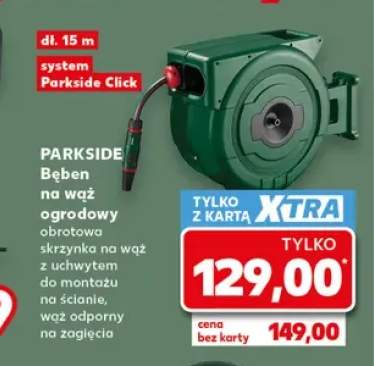Bęben na wąż ogrodowy Parkside
