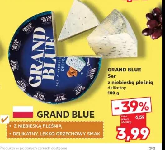 Ser Grand Blue z niebieską pleśnią delikatny