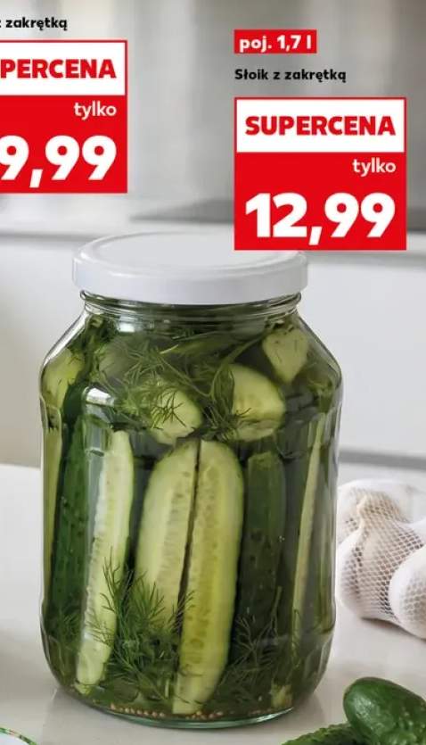Słoik z zakrętką 1,7 l