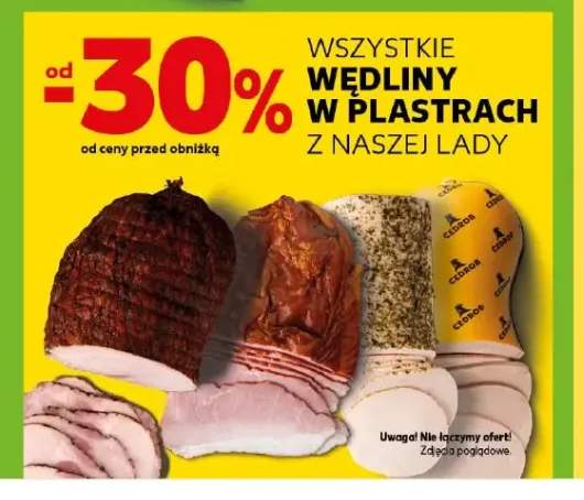 Wędliny w plastrach z naszej lady