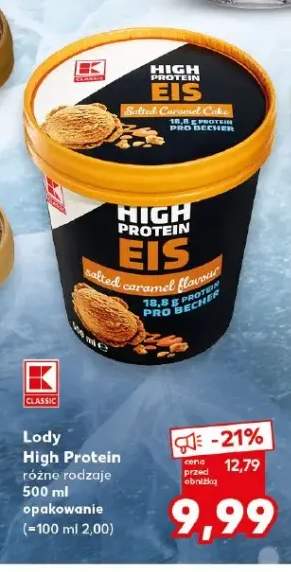 Lody High Protein K-Classic Salted Caramel Cake +1 wariant