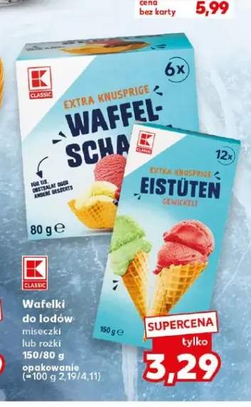 Wafelki do lodów K-Classic miseczki +1 wariant