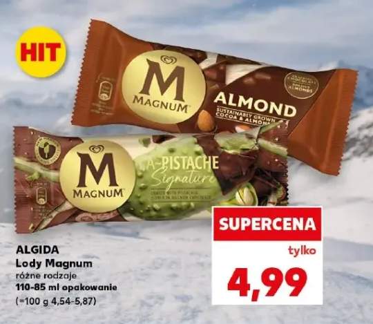 Lody Magnum Almond Algida +1 wariant