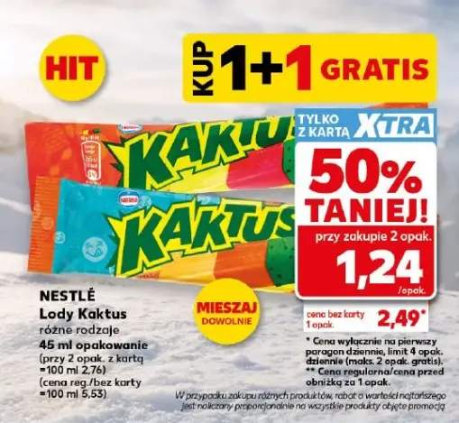 Lody Kaktus Nestlé