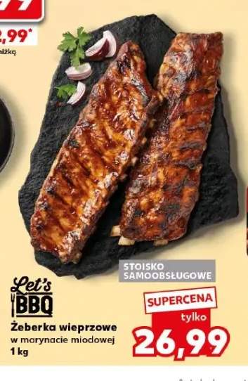 Żeberka wieprzowe w marynacie miodowej Let's BBQ