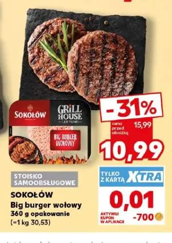 Big burger wołowy Sokołów Grill House