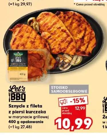 Sznycle z fileta z piersi kurczaka w marynacie grillowej Let's BBQ