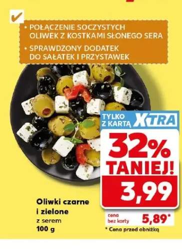 Oliwki czarne i zielone z serem
