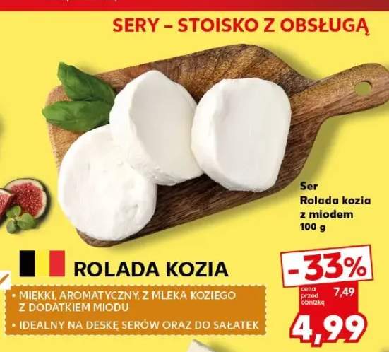 Ser Rolada kozia z miodem