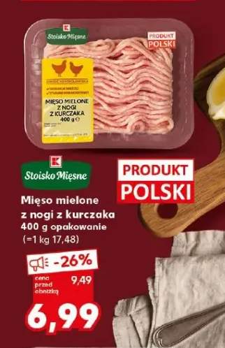 Mięso mielone z nogi z kurczaka