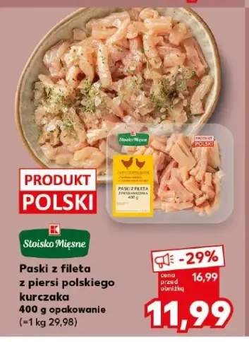 Paski z fileta z piersi polskiego kurczaka Stoisko Mięsne