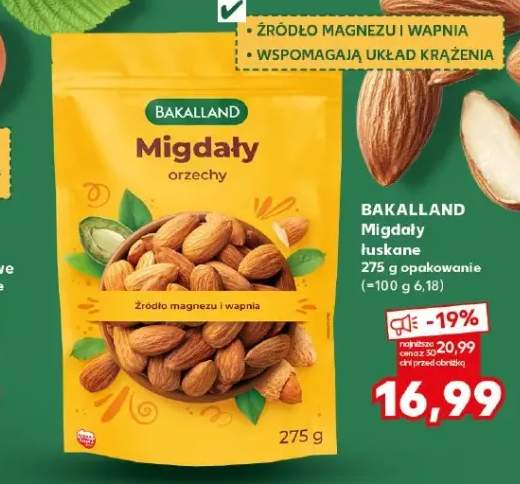 Migdały łuskane Bakalland