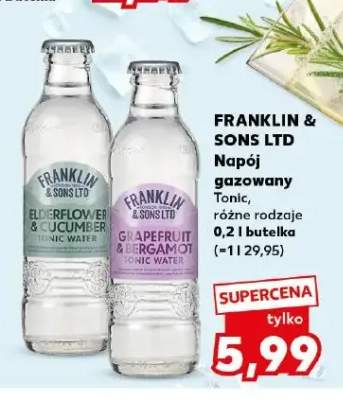 Napój gazowany Franklin & Sons Ltd Elderflower & Cucumber Tonic Water +1 wariant
