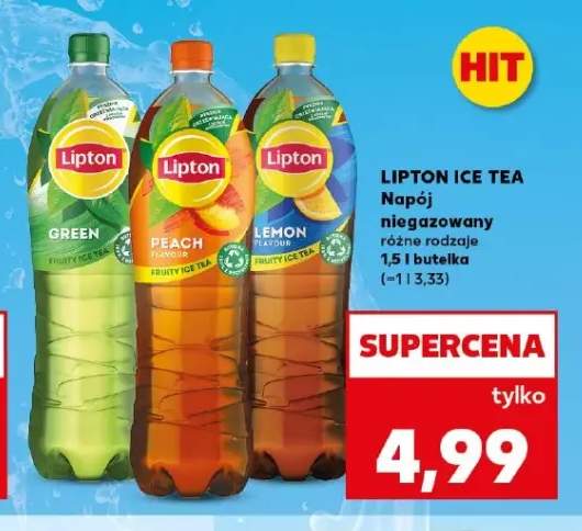 Napój niegazowany Lipton Peach Ice Tea +2 warianty