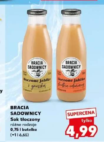 Sok tłoczony Bracia Sadownicy Tłoczone jabłko z gruszką +1 wariant