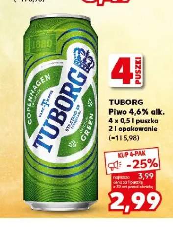 Piwo Tuborg 4-pak