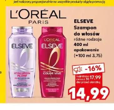 Szampon do włosów L'Oreal Elseve Hyaluron Plump +1 wariant