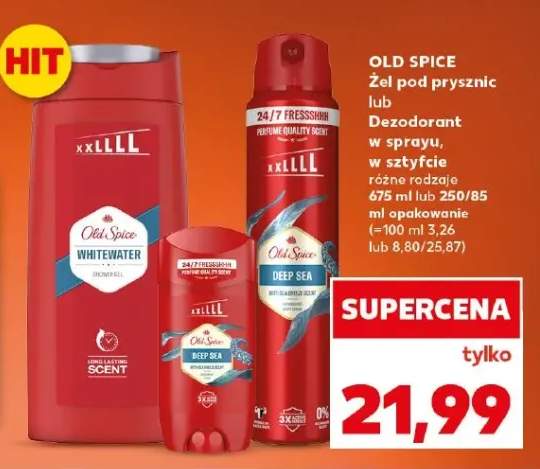 Żel pod prysznic Old Spice Whitewater +2 warianty