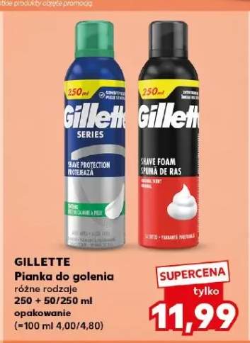 Pianka do golenia Gillette Series Shave Protection +1 wariant