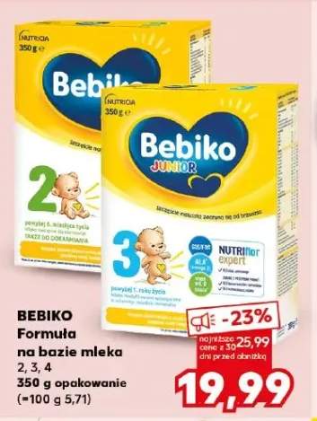 Mleko modyfikowane Bebiko 4 +2 warianty