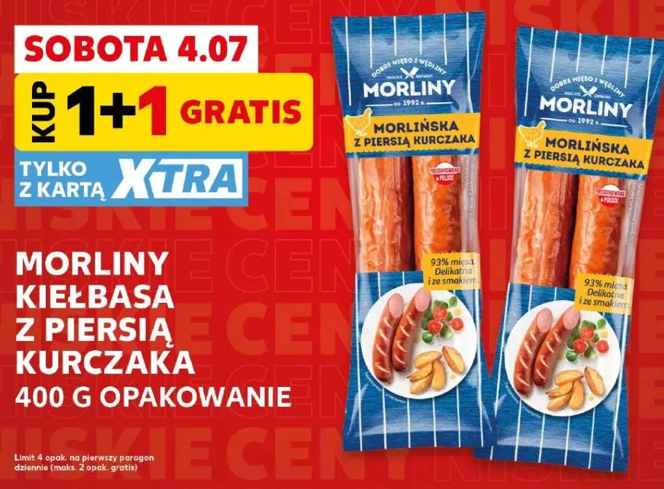 Kiełbasa z piersią kurczaka Morliny