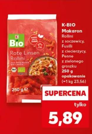 Makaron Rollini z soczewicy K-Bio +2 warianty