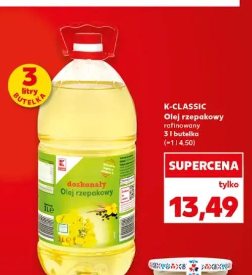 Olej rzepakowy rafinowany K-Classic