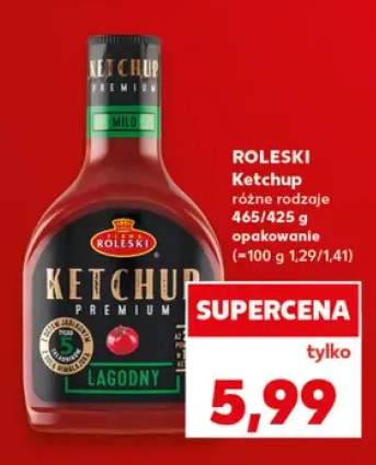 Ketchup Roleski Premium łagodny +1 wariant