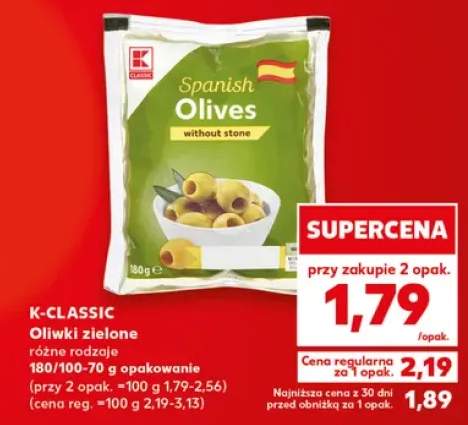 Oliwki zielone bez pestek K-Classic