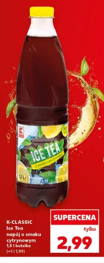 Napój Ice Tea o smaku cytrynowym K-Classic